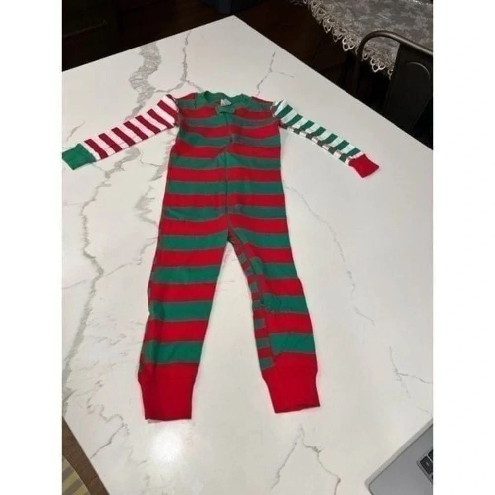 Hanna Andersson‎ Sleeper stripe Christmas holiday size 3 90